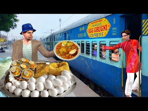 Famous Egg Ghugni at Railway Station Indian Train Street Food Hindi Kahaniya Moral Stories Comedy thumbnail