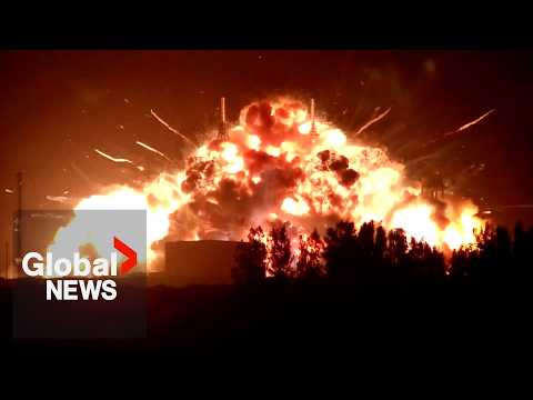 Bezos Blue Origin rocket explodes on Cape Canaveral launch pad during test thumbnail