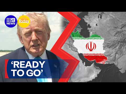 Trump threatens Iran with 'a big hit' unless US peace demands met | 9 News Australia thumbnail