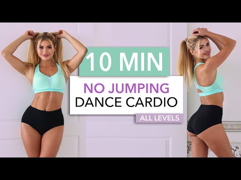 10 MIN DANCE CARDIO, No Jumping - endorphin boost, for all levels, low impact, knee friendly thumbnail