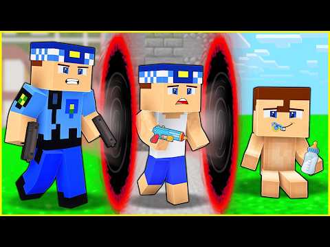 KEREM KOMİSER ESKİ ZAMANA IŞINLANDI! 😱 - Minecraft thumbnail