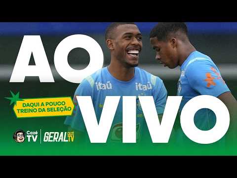 TREINO DA SELEÇÃO AO VIVO DAQUI A POUCO! NEYMAR NÃO VIAJA PRA ENFRENTAR O EGITO! | GERAL CAZÉTV thumbnail
