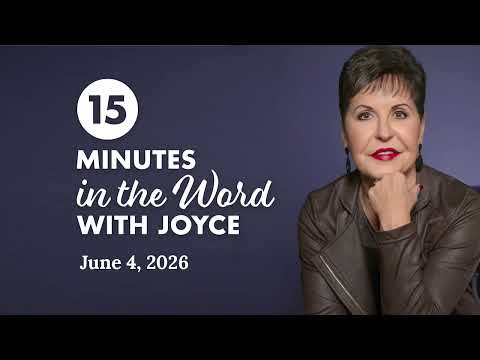 Learning to Receive - Pt 2 | 15 Minutes In The Word with Joyce Meyer thumbnail