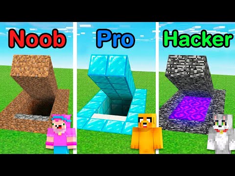 ¡PASAMOS de BUNKER NOOB a BUNKER PRO! 😂🚫 NOOB vs PRO vs HACKER en MINECRAFT thumbnail