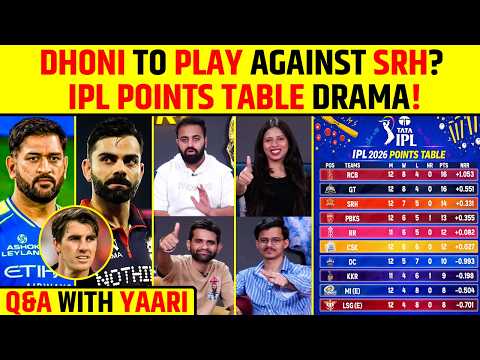 ?Q&A WITH YAARI: DHONI TO PLAY AGAINST SRH? IPL POINTS TABLE DRAMA #ipl2026 thumbnail