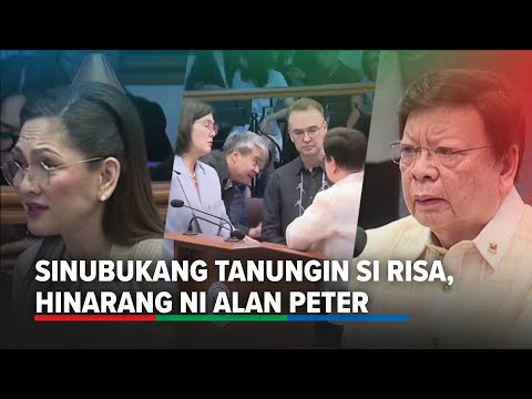 Marcoleta gustong kuwestiyonin si Risa tungkol sa May 13, hinarang ni Alan Peter | ABS-CBN News thumbnail