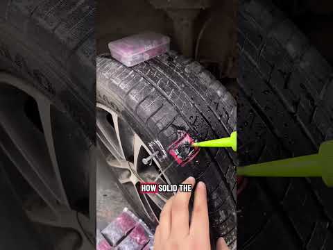 Emergency Flat tire These self- sealing rubber nails plug punctures fast without removing the tire. thumbnail