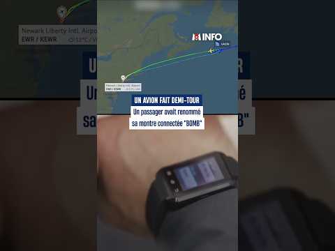 Un avion fait demi-tour à cause d'une montre connectée renommée "bomb" thumbnail