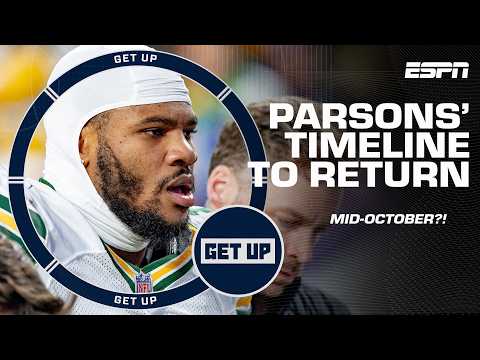 Micah Parsons' EARLIEST RETURN set for MID-OCTOBER? 😨 Can the Packers hold on? | Get Up thumbnail