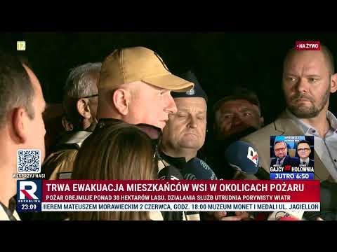 Trwa ewakuacja mieszkańców wsi w okolicy pożaru! | Piachem w tryby thumbnail