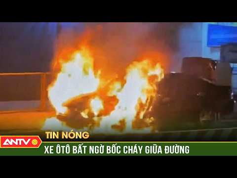 Clip ô tô 5 chỗ bất ngờ cháy ngùn ngụt, trơ khung sắt giữa đường | ANTV thumbnail
