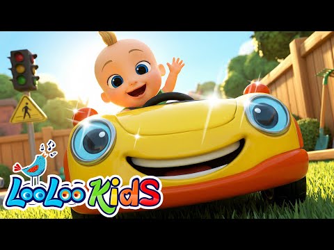 Wheels On The Car + Wheels On The Bus - Learn Colors - Kids Songs and Nursery Rhymes thumbnail