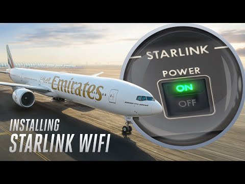 Installing Ultra-Fast Starlink WiFi Onboard | Emirates thumbnail