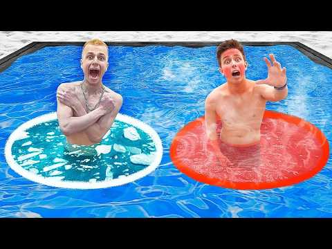 ГОРЯЧИЙ vs ХОЛОДНЫЙ КРУГ внутри БАССЕЙНА ЧЕЛЛЕНДЖ ! thumbnail