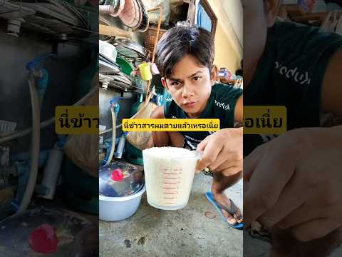 นี่ข้าวสารผมตายแล้วเหรอเนี่ยเรื่องวุ่นๆของข้าวสารหาย #บังเอิญเจอ #funny #comedy #การแสดงเท่านั้น thumbnail
