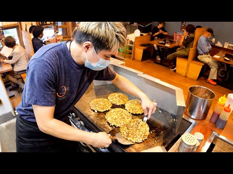 【大阪】元吉本芸人が本気で焼くお好み焼きが爆売れ中！焼きそば大盛り＆鉄板ステーキが止まらない大阪お好み焼き店！ thumbnail