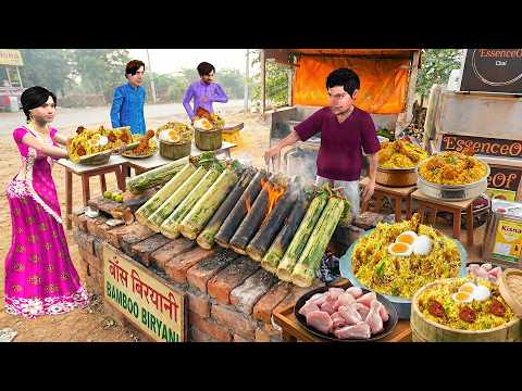 Kisan Ka Bamboo Chicken Biryani Street Food Hindi Kahani Moral Stories Funny Comedy Video thumbnail