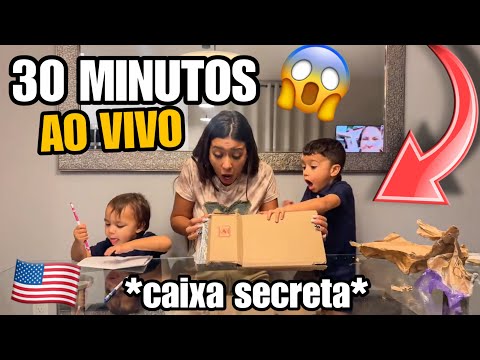 LIVE ABRINDO UMA CAIXA SECRETA QUE CHEGOU NA NOSSA PORTA! 😱🇺🇸 *30 MINUTOS AO VIVO* thumbnail