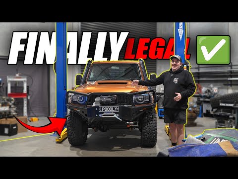 New LEGAL bullbar and 24V Hi Mount WINCH! - Design and Install thumbnail