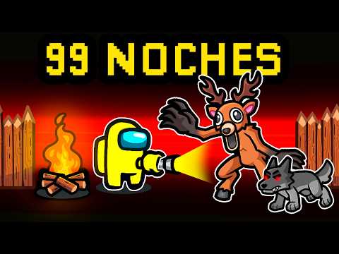 ¡Among Us PERO es 99 NOCHES en el BOSQUE 🔪🦌🔥 SILVIOGAMER en AMONG US PERO 💀 thumbnail