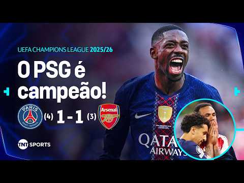 BICAMPEÃO! GABRIEL MAGALHÃES PERDE PÊNALTI DECISIVO E PSG VENCE A CHAMPIONS | PSG (4)1X1(3) ARSENAL thumbnail