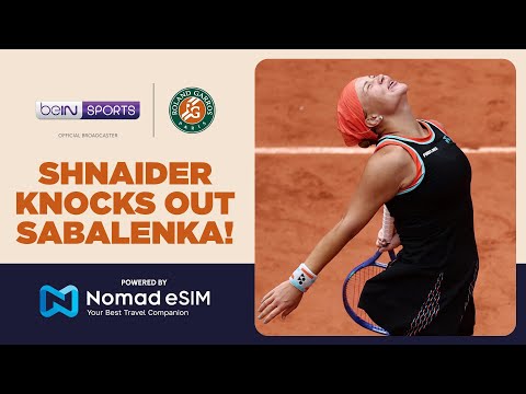 Bagel completed! Shnaider stuns world no. 1 Sabalenka in Paris | Roland-Garros 2026 | Moments thumbnail