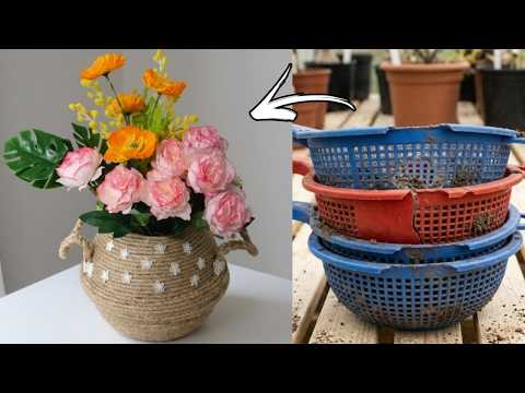 I transformed a Old Basket that was going to be thrown away into a LUXURY DECORATION! DIY thumbnail