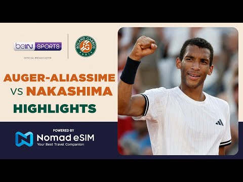 Félix Auger-Aliassime vs Brandon Nakashima | Roland-Garros 2026 | Match Highlights thumbnail
