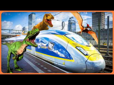 DINOSAURS AND TRAINS!!!!! (with TierZoo) thumbnail
