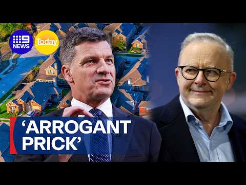 "Absolute war on aspiration"; Angus Taylor slams Labor over housing budget taxes | 9 News Australia thumbnail