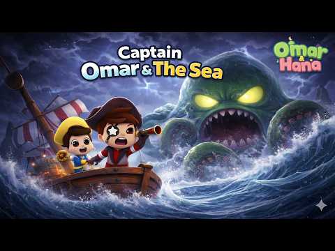 Captain Omar & The Sea 🏴‍☠️⛵🌊 | Islamic Series & Songs For Kids | Omar & Hana English thumbnail