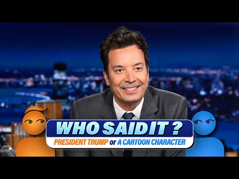 Who Said It?: Donald Trump vs. Cartoon Characters | The Tonight Show Starring Jimmy Fallon thumbnail