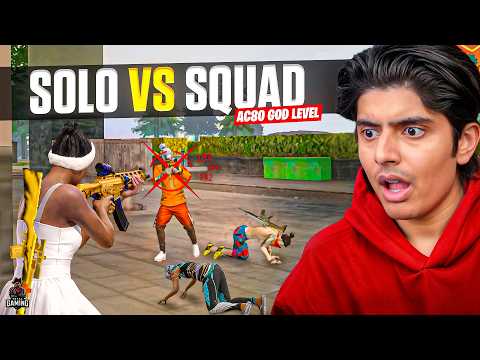 COMEBACK SOLO VS SQUAD AC80 GOD LEVEL GAMEPLAY | GARENA FREE FIRE thumbnail