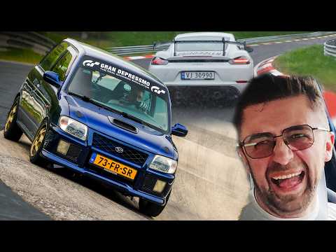 Overtaking GT4 RS in a Daihatsu Cuore! (He Loved It!) thumbnail