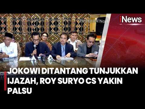 Jokowi Ditantang Tunjukkan Ijazah, Roy Suryo Cs Yakin Palsu | iNews Malam 29/5 thumbnail