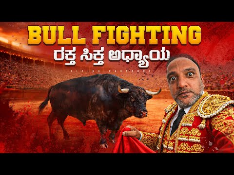 ನಿಜವಾದ ಗೂಳಿಗಳ ಮನುಷ್ಯನ ಕಾಳಗ‼️🤯 | Real Bull Fighting | Flying Passport thumbnail