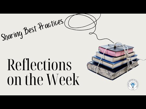 Reflections on the Week: Develop Independent Thinking Skills | latest trends in education #drlara thumbnail