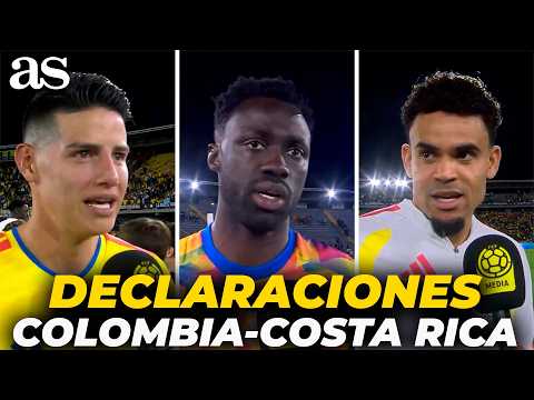 TODAS las DECLARACIONES tras COLOMBIA 3-1 COSTA RICA: James, Davinson y Luis Díaz thumbnail