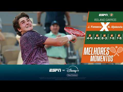 JOÃO FONSECA X DJOKOVIC: COMPACTO DA VITÓRIA HISTÓRICA DO BRASILEIRO EM ROLAND GARROS thumbnail