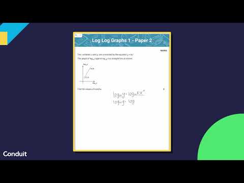 Log Log Graphs | What does a log-log graph show? thumbnail