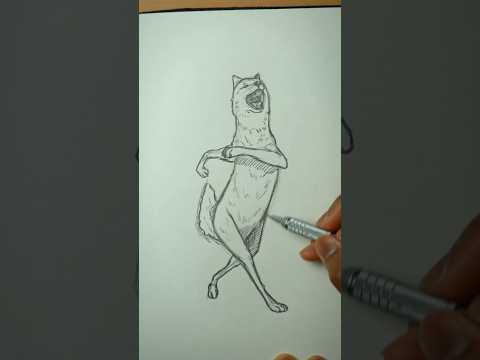 [ASMR] Drawing Wolf Dancing Meme (Komm tanzen, ich will nicht. Komm trinken, ich will nicht) thumbnail