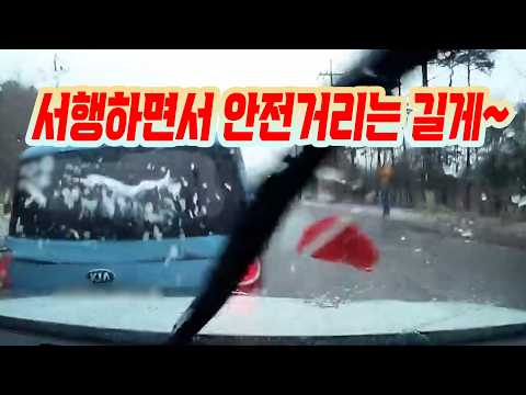 27095회. 뒤에서 박은 블박차! 물보라가 튀어서 급정거했다는 앞차는 잘못이 없나요? thumbnail