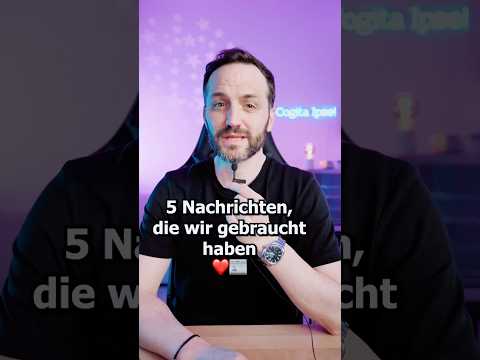Nachrichten die wir gebraucht haben 💡 thumbnail