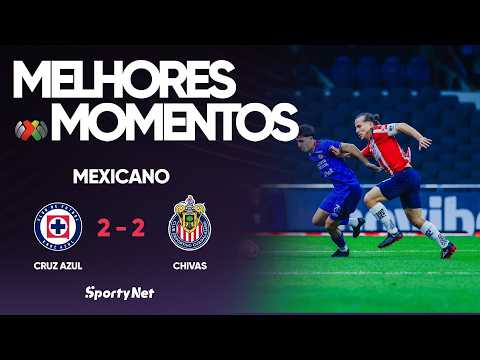 JOGAÇO INSANO, GOLS, PÊNALTI E MUITA EMOÇÃO! Melhores Momentos - Cruz Azul 2 x 2 Chivas Guadalajara thumbnail
