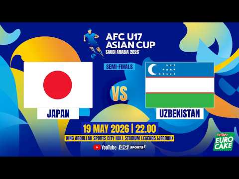 LIVE?: JAPAN vs UZBEKISTAN | 2026 AFC U17 Asian Cup | Semi-finals thumbnail