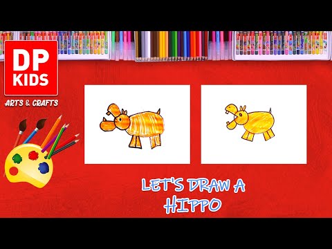 let's draw a Hippo | DP KIDS | ARTS | ENGLISH | 629 thumbnail