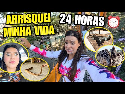 24 HORAS NO LUGAR MAIS PERIGOSO QUE JÁ FUI! 🐊😳 *NÃO FAÇA ISSO*  thumbnail