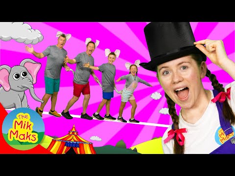 Five Little Elephants Balancing & More | Kids Songs & Nursery Rhymes thumbnail