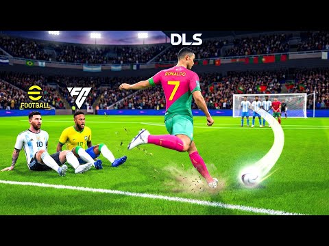 1 Amazing Freekick in Every Football Games! - DLS 26, FL 26, FC Mobile, eFootball.. thumbnail