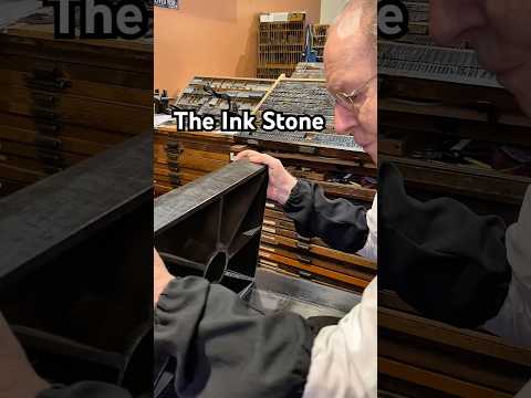 Howard explains the ink stone in the print shop thumbnail